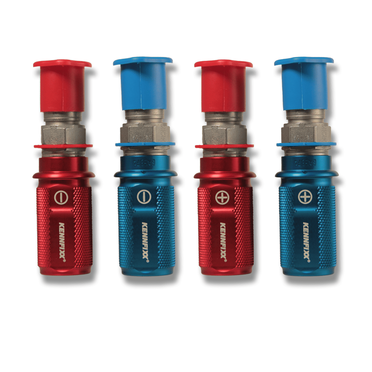 Kennfixx SET BG3 „S“ 4er-Bundle: ROT & BLAU