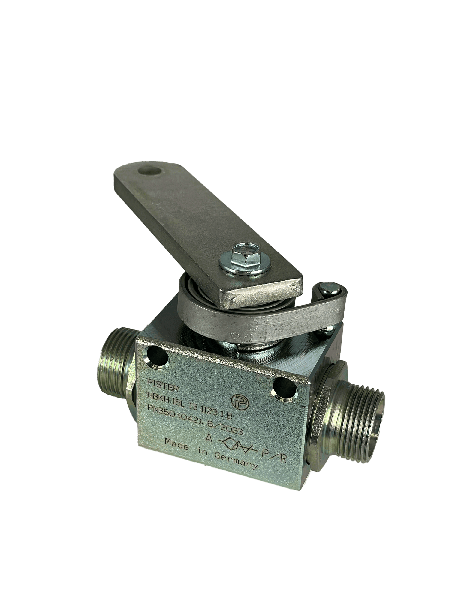 Hubbegrenzer Blockkugelhahn zwei Wege