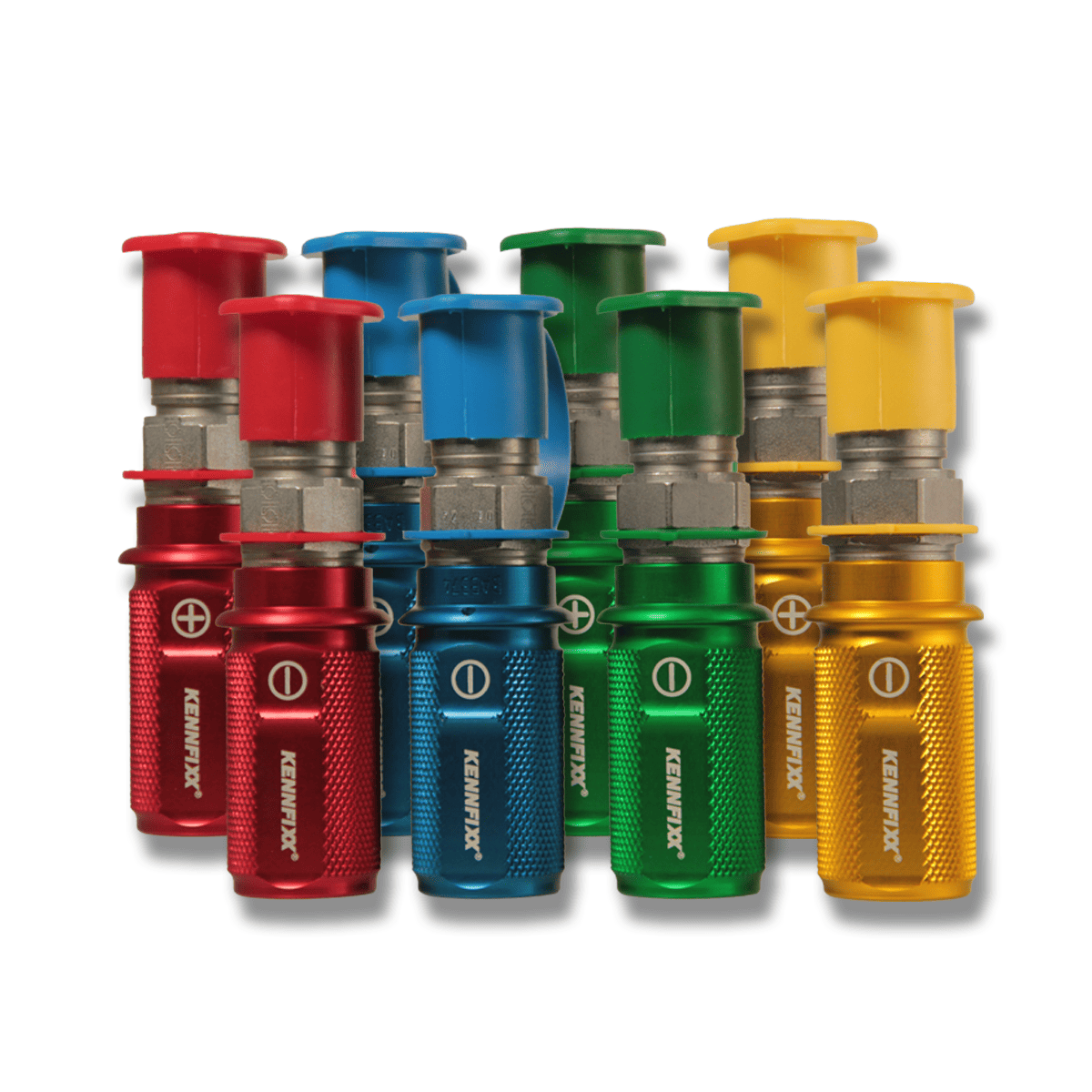 Kennfixx SET BG3 „L“ 8er-Bundle: ROT, BLAU, GRÜN & GELB