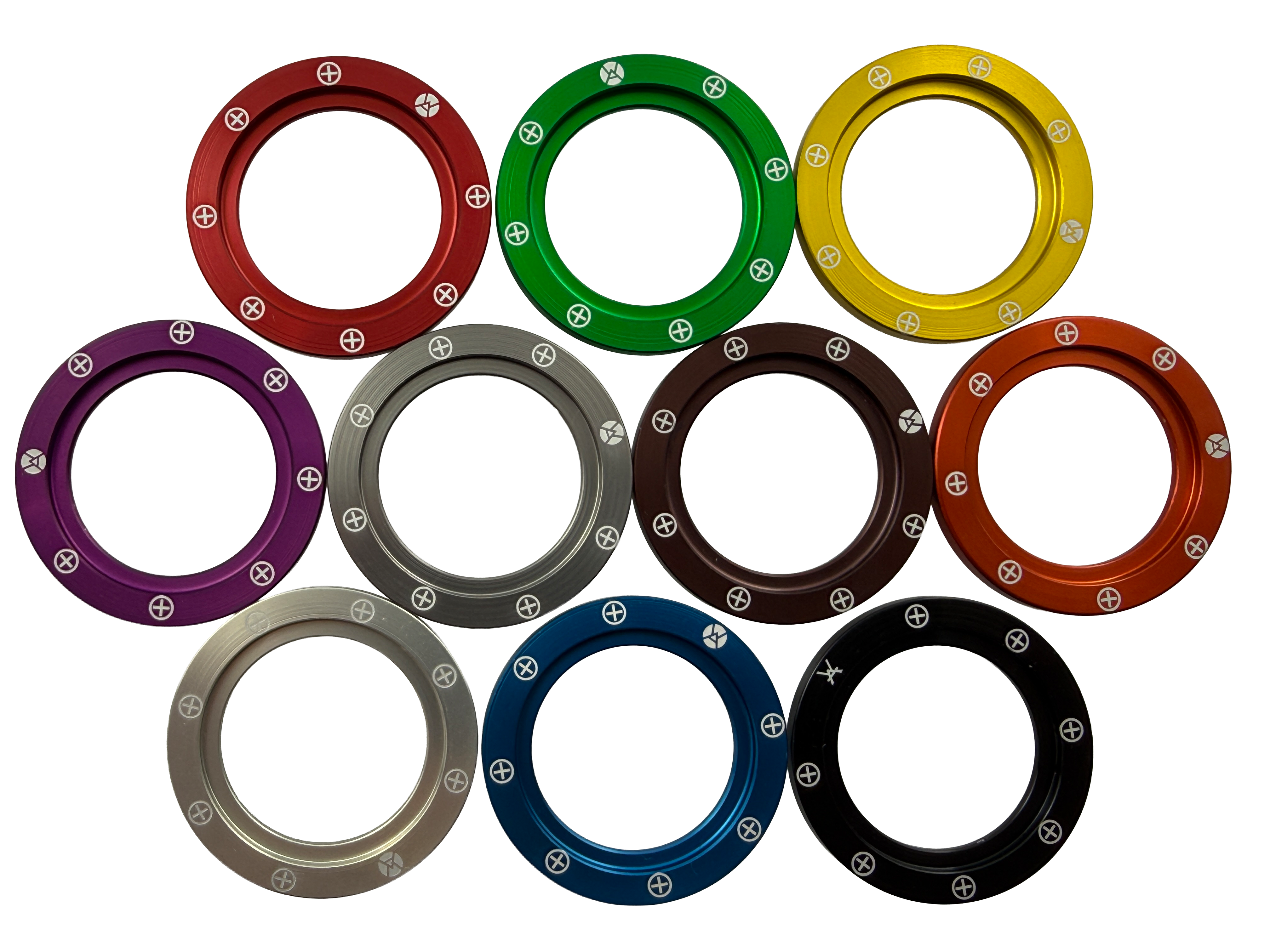 Kennfixx Ringe in Anordnung alle 10 Farben