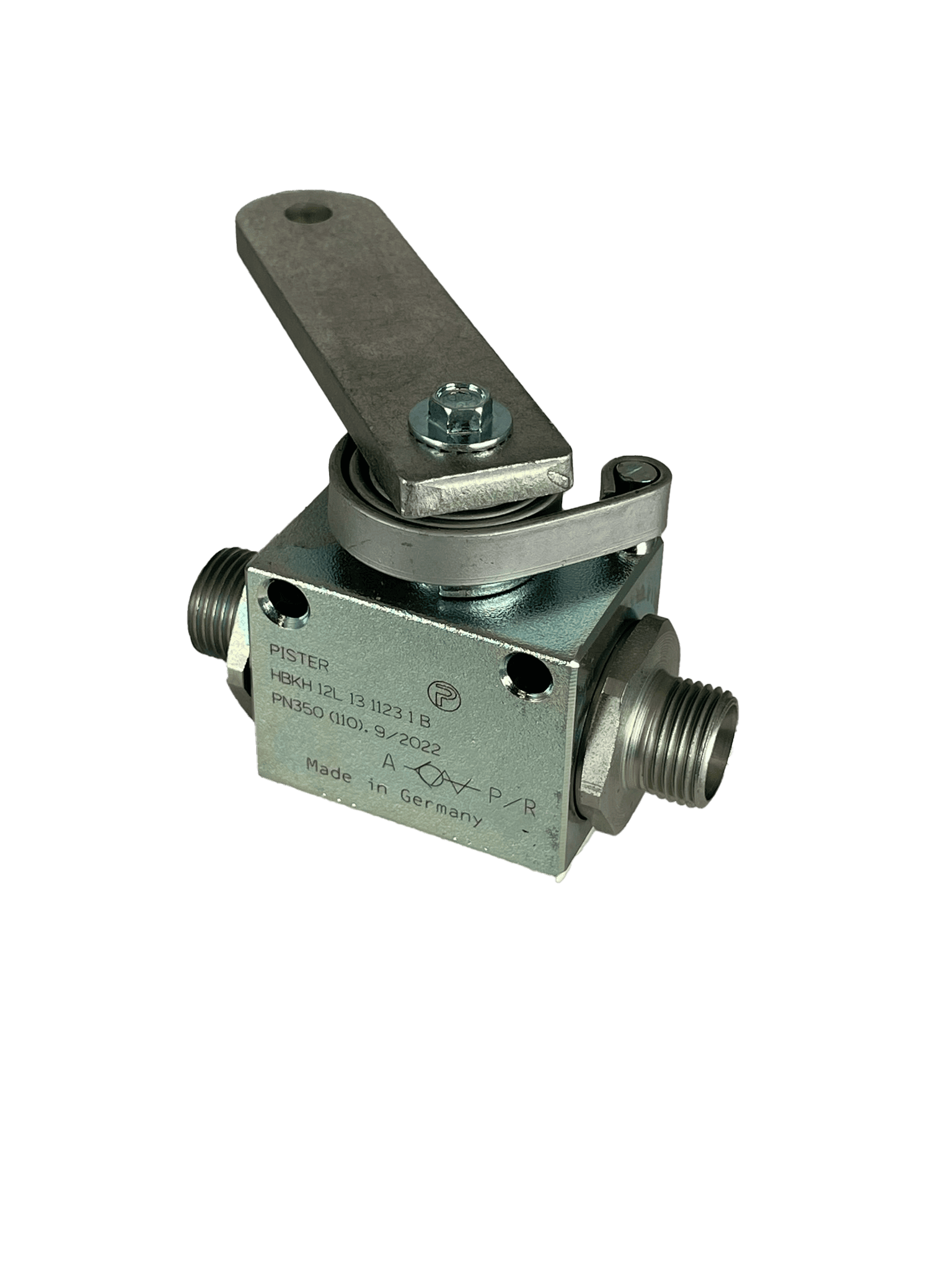 Hubbegrenzer Blockkugelhahn zwei Wege