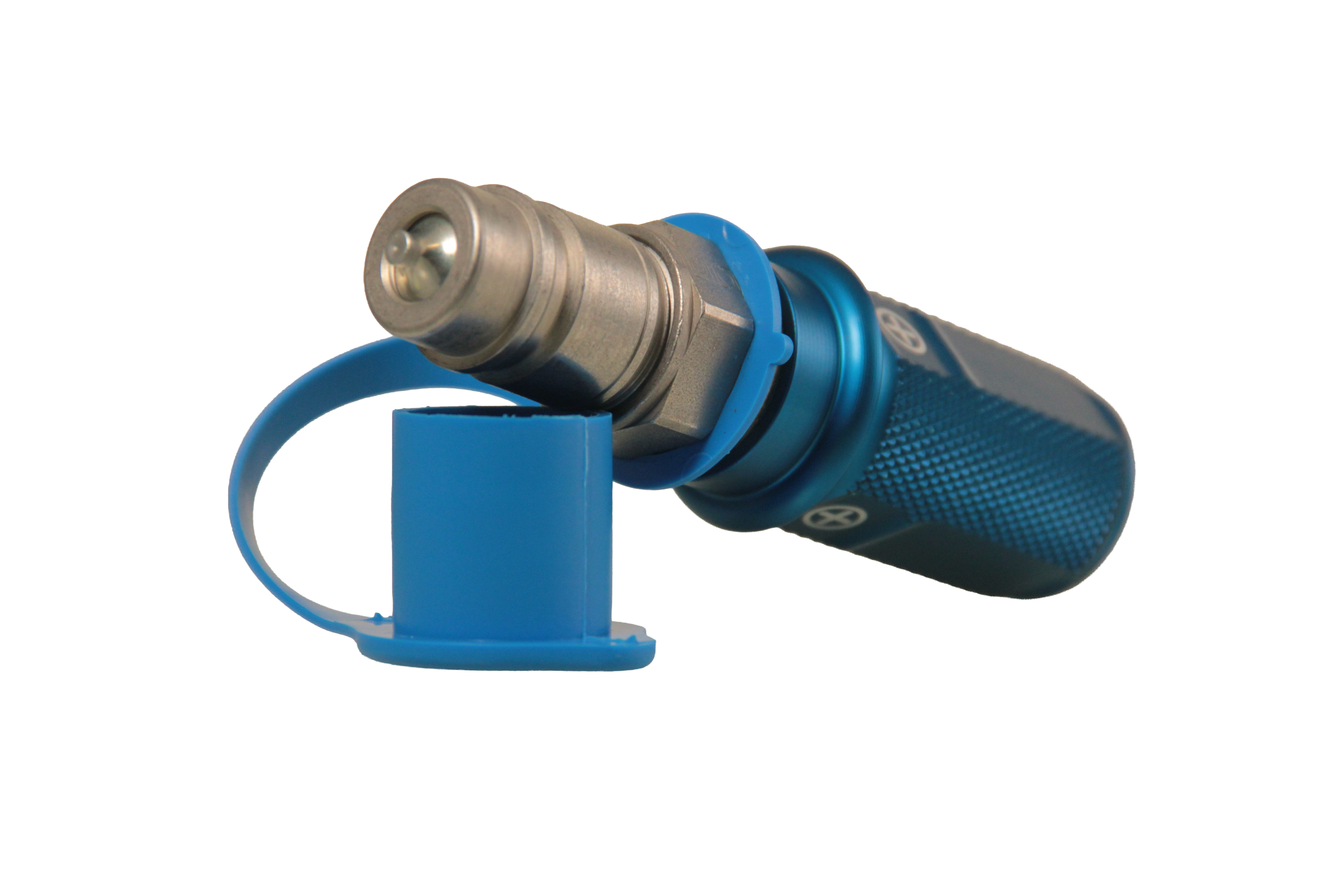 KENNFIXX Griff  blau mit SVK und Staubkappe
