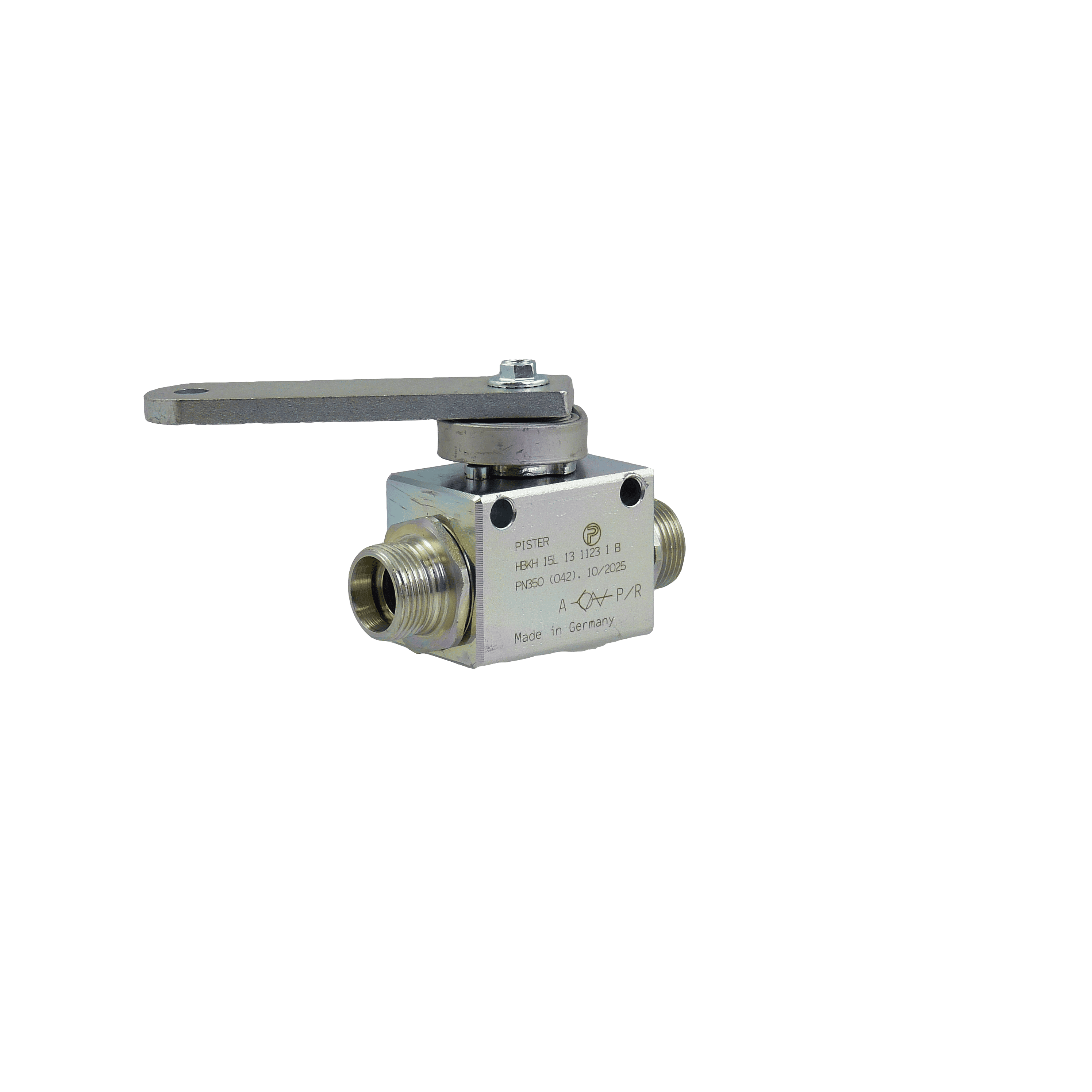 Hubbegrenzer Blockkugelhahn zwei Wege